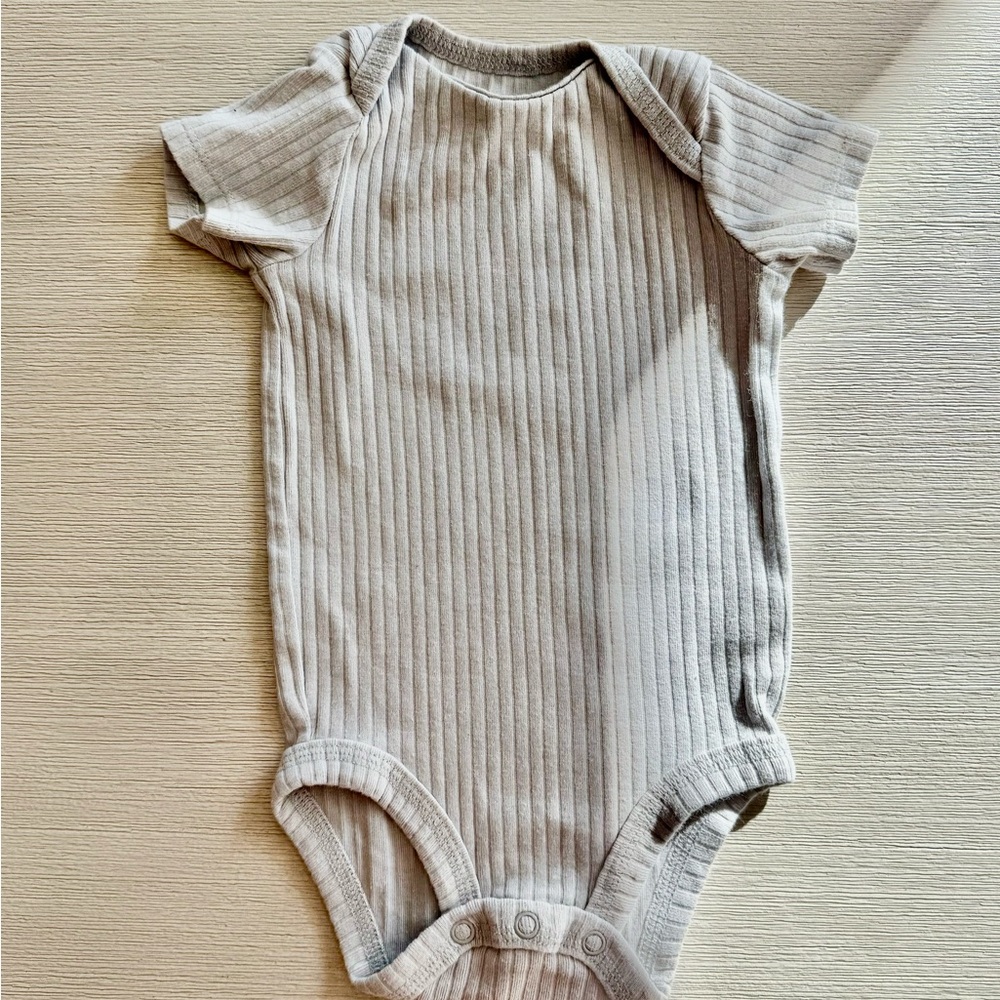 Carter's Ribbed Grey Kids Bodysuit